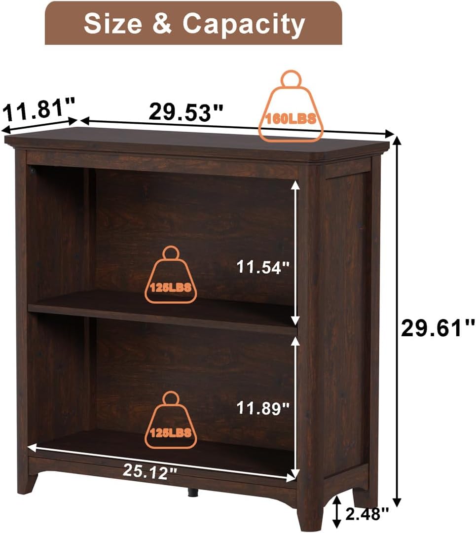 Compact Wooden Bookshelf