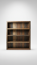 Reclaimed Wood Bookcase With Open Shelving