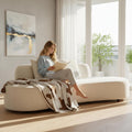 Velvet Half Moon Curved Sofa