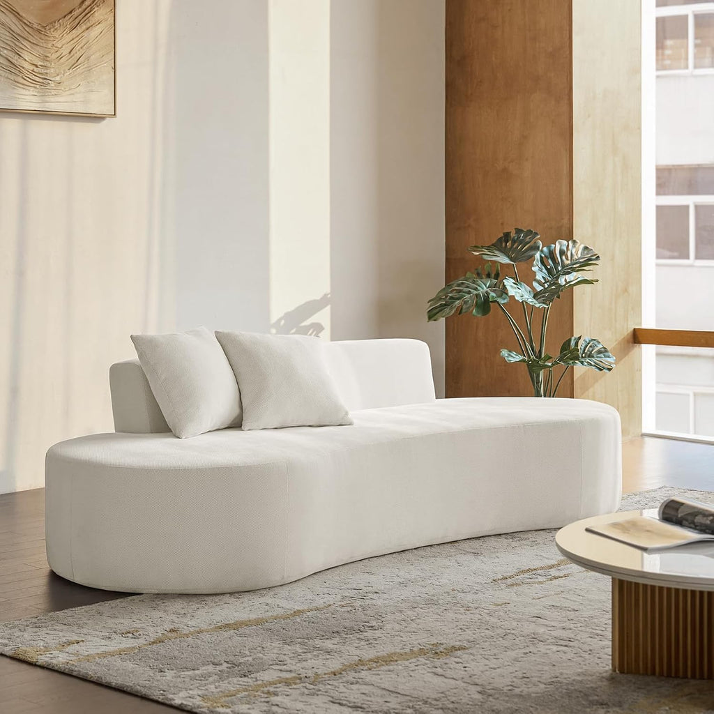 3 Seater Half Moon Boneless Sofa