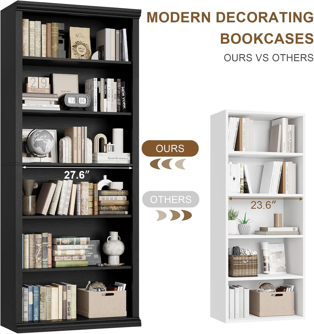 Rresyet 6-Tier Tall Bookshelf