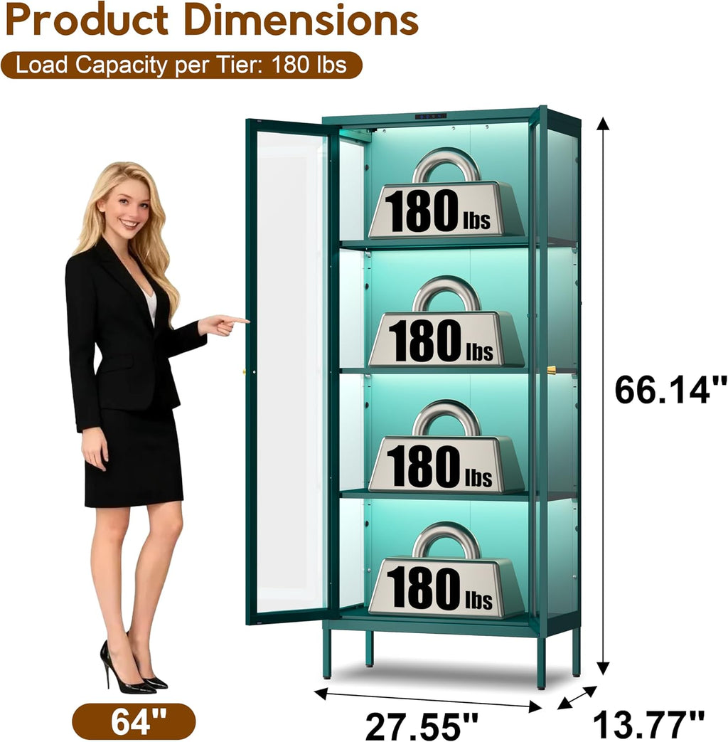 UNICOLY Glass Display Cabinet