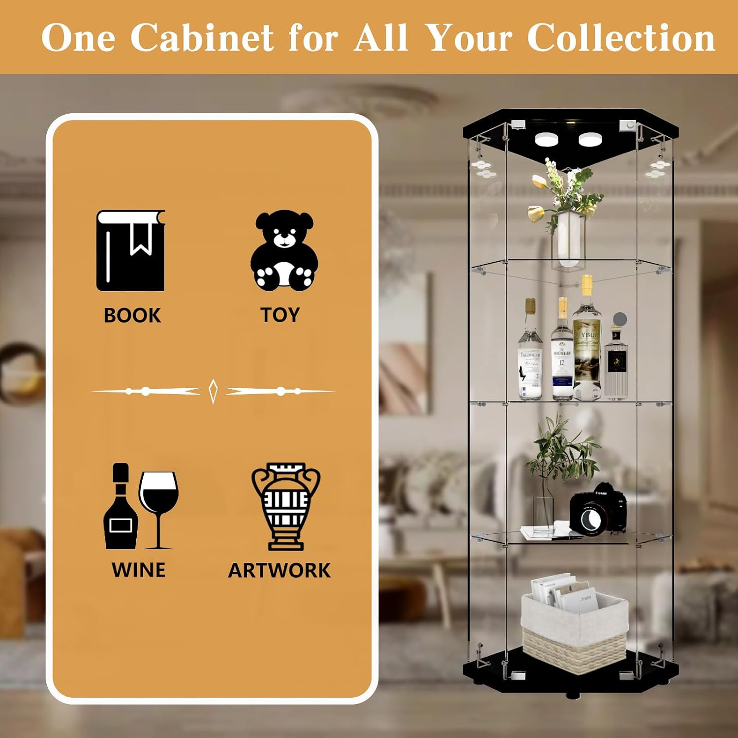 Corner Glass Display Cabinet