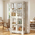 Tall Wood Glass Display Cabinet