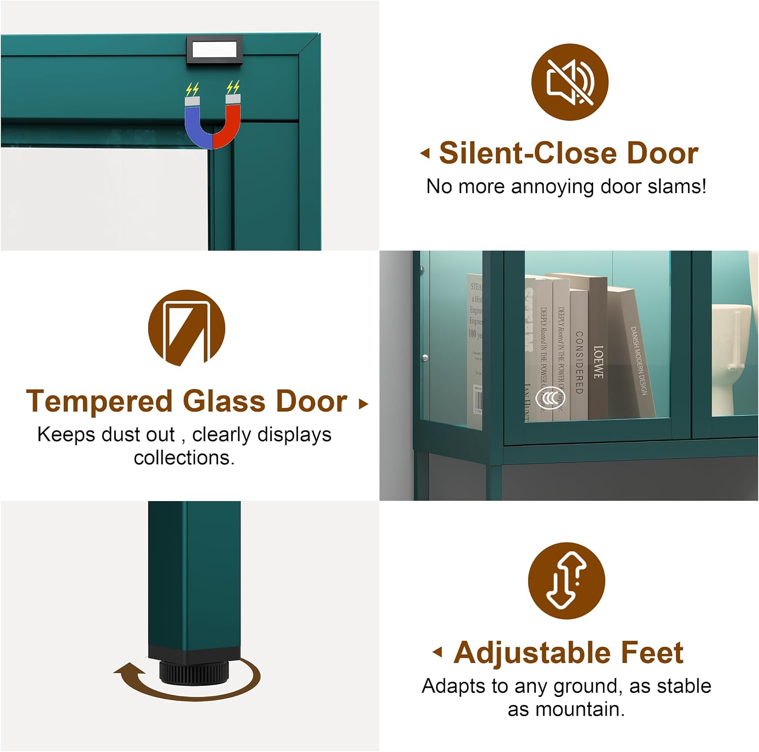 UNICOLY Glass Display Cabinet