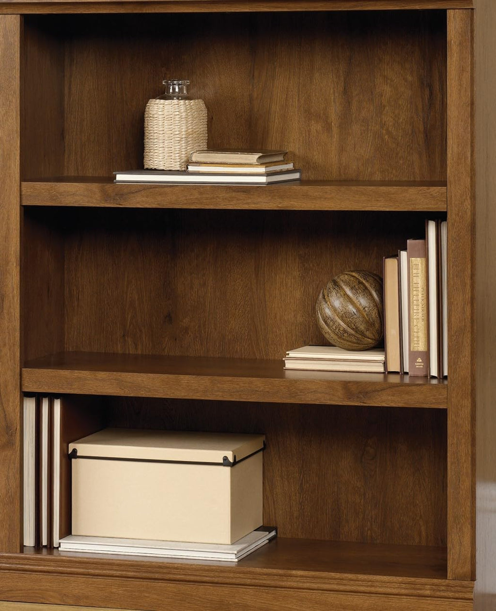 Sauder 3-Shelf Oak Bookcase