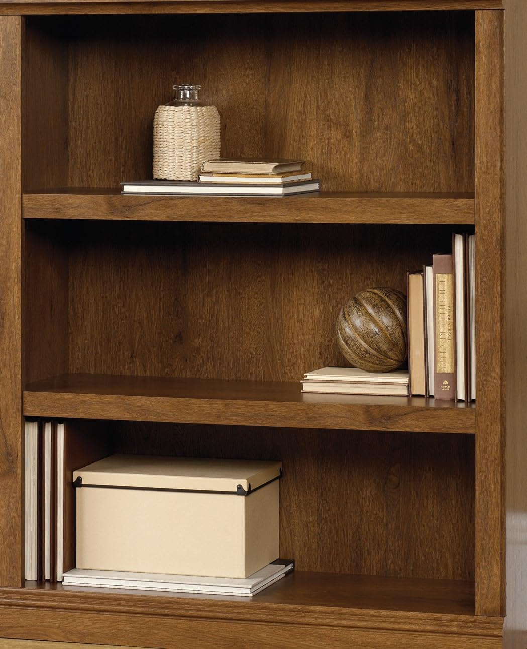 Sauder 3-Shelf Oak Bookcase