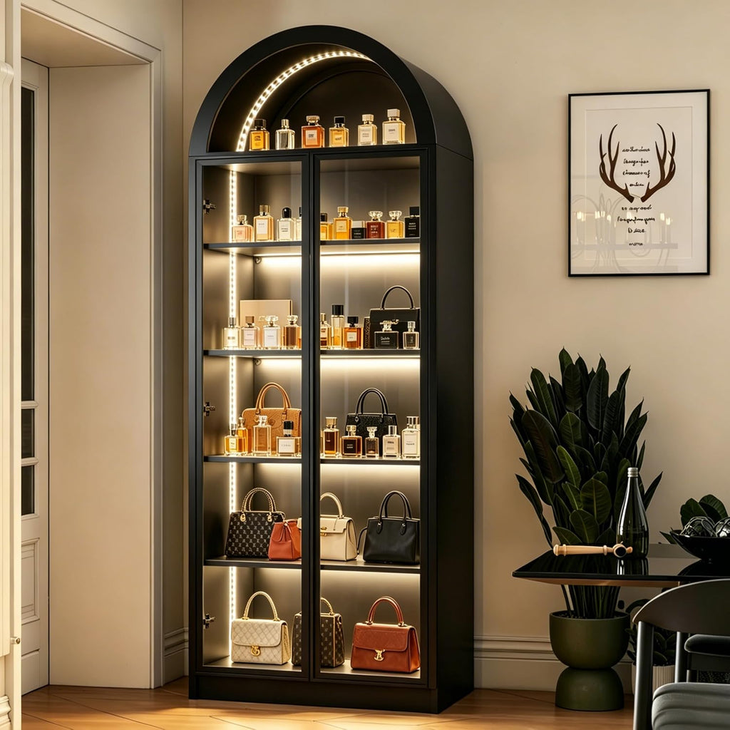 Wildhome Wooden Arch Display Cabinet