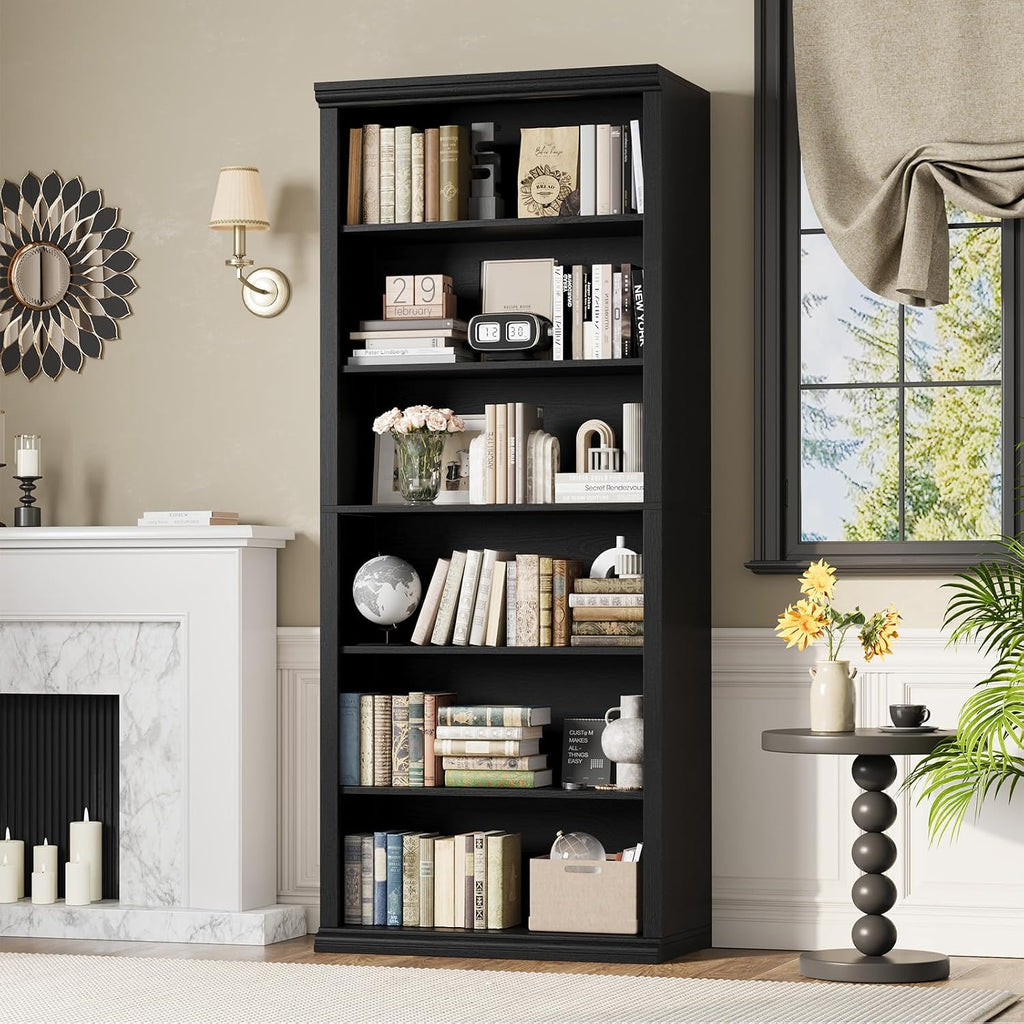 Rresyet 6-Tier Tall Bookshelf