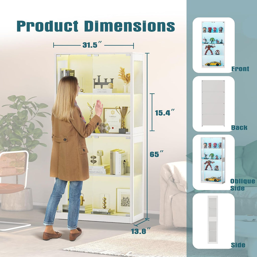 Grepatio Glass Display Cabinet