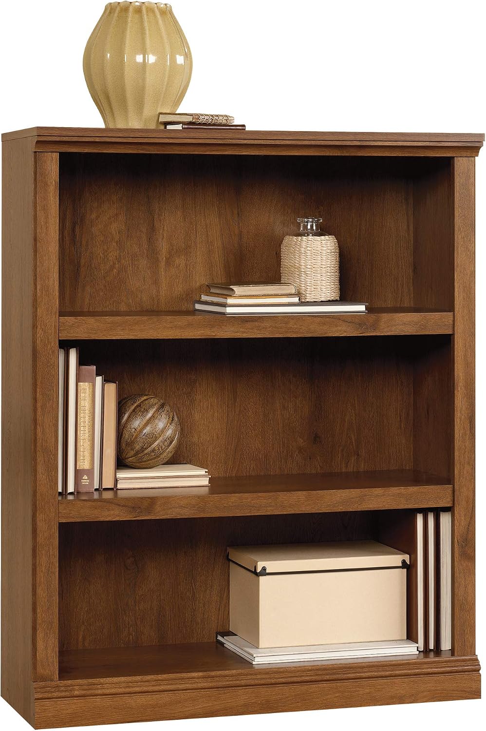 Sauder 3-Shelf Oak Bookcase