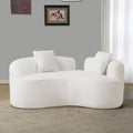 Teddy Velvet Curved Loveseat Sofa