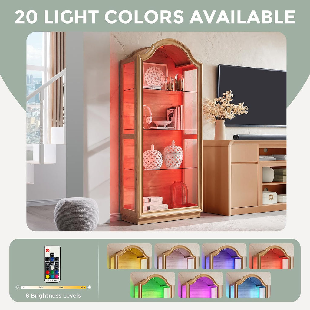 Arched Glass Display Cabinet
