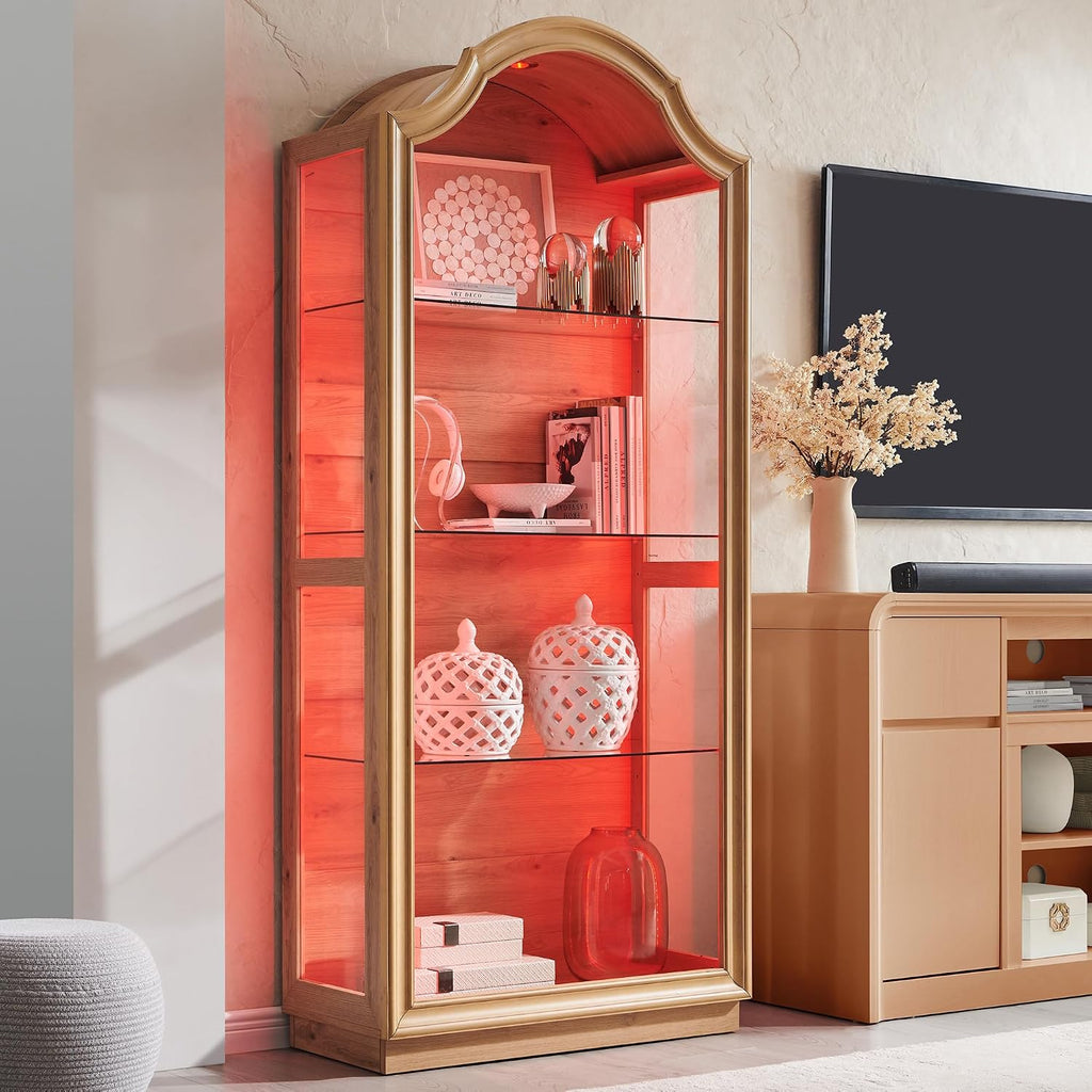 Arched Glass Display Cabinet