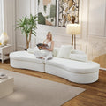 Curved Modular Chenille Sectional Sofa